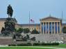 O famoso museu de Belas Artes de Philadelphia, em Pennsylvania, nos Estados Unidos
